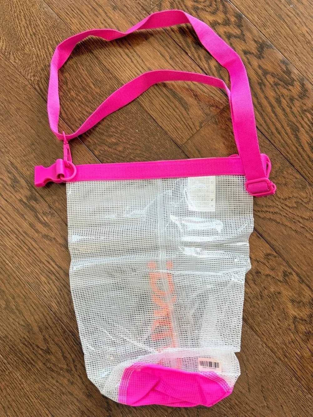 Amika Limited Edition Clear Mesh Crossbody Bag Hot Pink Orange Y2K
